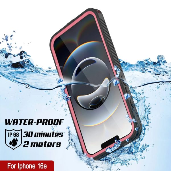 iPhone 16e Waterproof Case, Punkcase [Extreme Series] Armor Cover W  Built In Screen Protector [Pink] Supply - Image 2