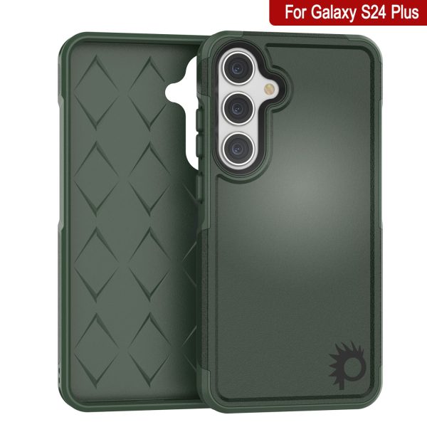 PunkCase Galaxy S24+ Plus Case, [Spartan 2.0 Series] Clear Rugged Heavy Duty Cover [Dark Green] Sale - Image 5