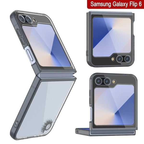 Galaxy Z Flip6 Case [Clear Acrylic Series] [Non-Slip] For Galaxy Z Flip6 [Black] Cheap - Image 3