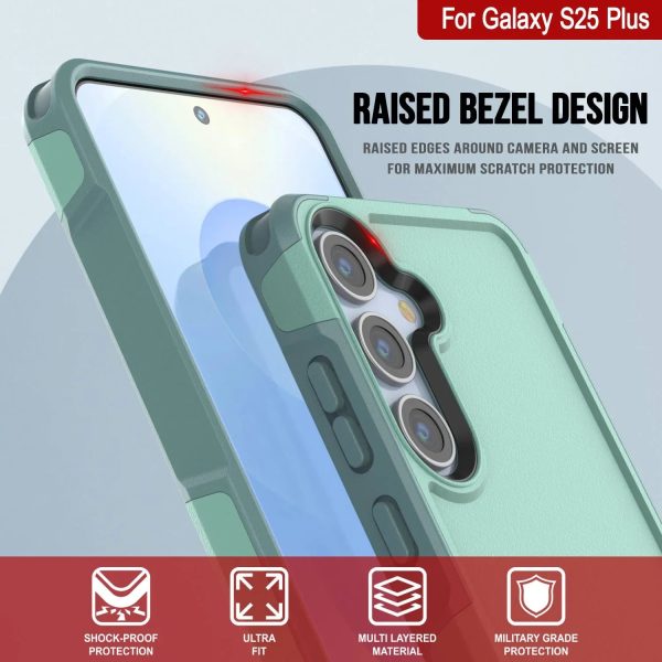 PunkCase Galaxy S25+ Plus Case, [Spartan 2.0 Series] Clear Rugged Heavy Duty Cover [Teal] For Cheap - Image 4