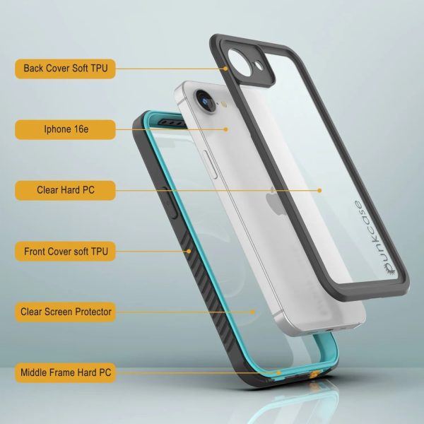 iPhone 16e Waterproof IP68 Case, Punkcase [Teal] [StudStar Series] [Slim Fit] Sale - Image 5
