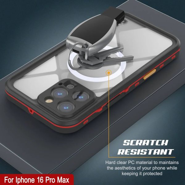 iPhone 16 Pro Max Waterproof Case, Punkcase SpikeStar Red Series | Thin Fit 6.6ft Underwater IP68 Online - Image 5