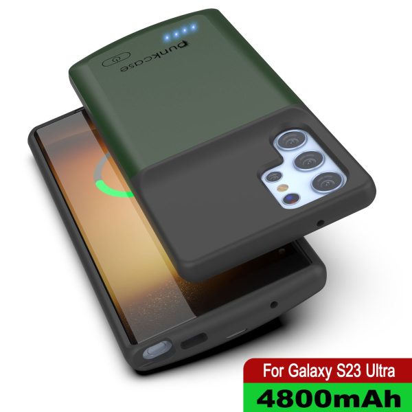 PunkJuice S23 Ultra Battery Case Green - Portable Charging Power Juice Bank with 4800mAh on Sale - Image 5