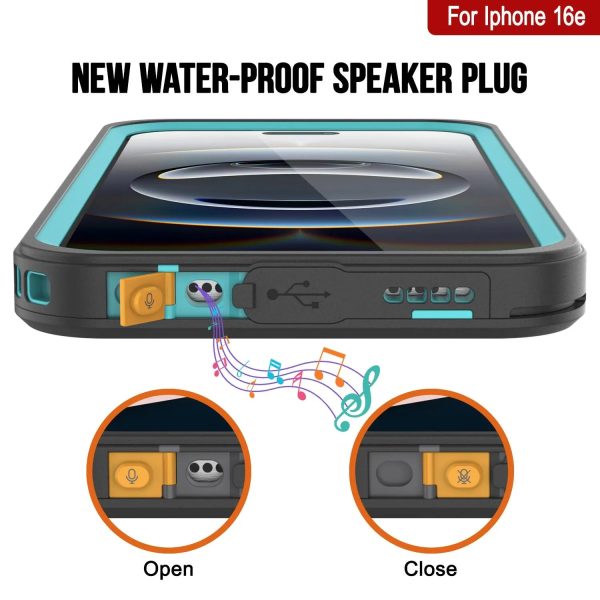 iPhone 16e Waterproof IP68 Case, Punkcase [Teal] [StudStar Series] [Slim Fit] Sale - Image 4