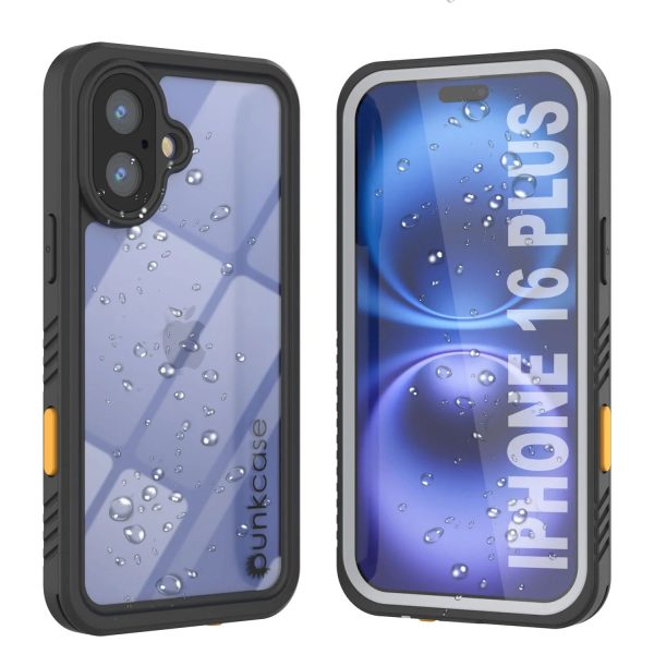 iPhone 16 Plus Waterproof Case, Punkcase [Extreme Series] Armor Cover W  Built In Screen Protector [White] on Sale
