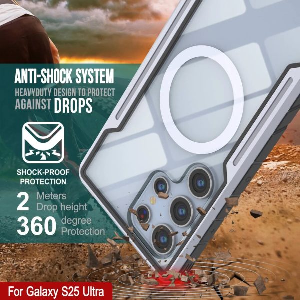 Punkcase S25 Ultra Armor Stealth Case Protective Military Grade Multilayer Cover [White] Online Sale - Image 2
