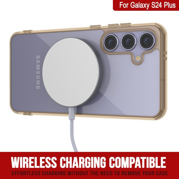 Galaxy S24 Plus Magnetic Wireless Charging Case [Clear Acrylic Series] [Non-Slip] For Galaxy S24 Plus [Silver] on Sale - Image 3