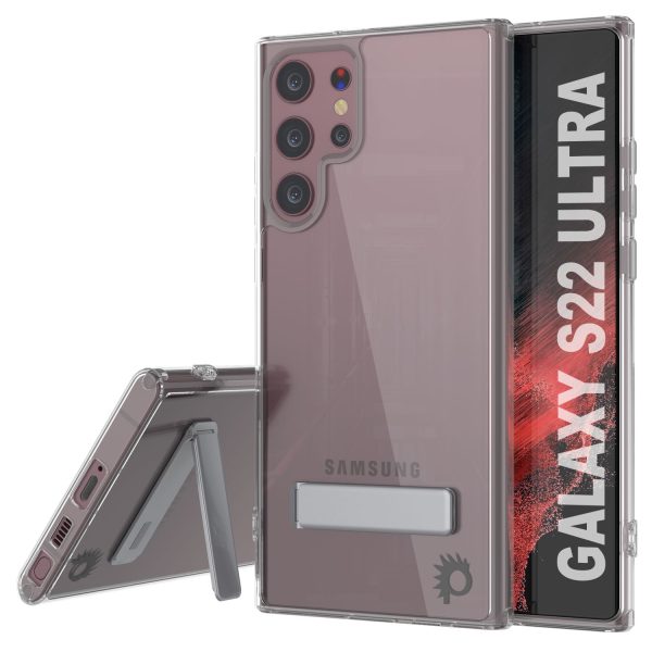 Punkcase Galaxy S22 Ultra Case with Kickstand [Crystal Kickstand Series] [Slim Fit] Online now