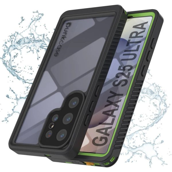Galaxy S25 Ultra Water  Shockproof [Extreme Series] With Screen Protector Case [Light Green] For Cheap