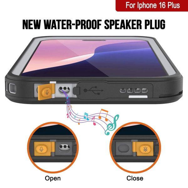 iPhone 16 Plus Waterproof Case, Punkcase [Extreme Mag Series] Armor Cover W  Built In Screen Protector [White] For Discount - Image 5