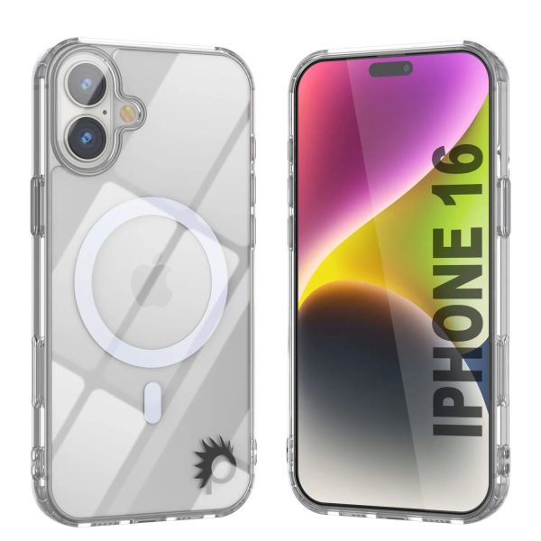 Punkcase iPhone 16 Magnetic Wireless Charging Case [ClearMag Series][Clear] Online Sale