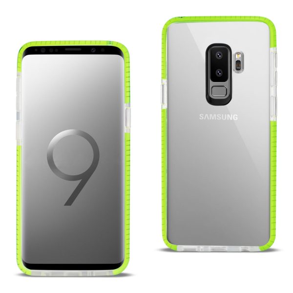 Reiko Samsung Galaxy S9 Plus Soft Transparent TPU Case in Clear Green | MaxStrata Supply