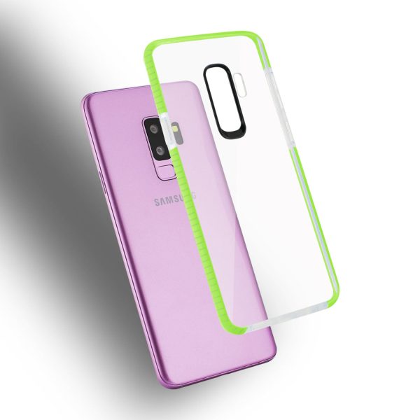 Reiko Samsung Galaxy S9 Plus Soft Transparent TPU Case in Clear Green | MaxStrata Supply - Image 3