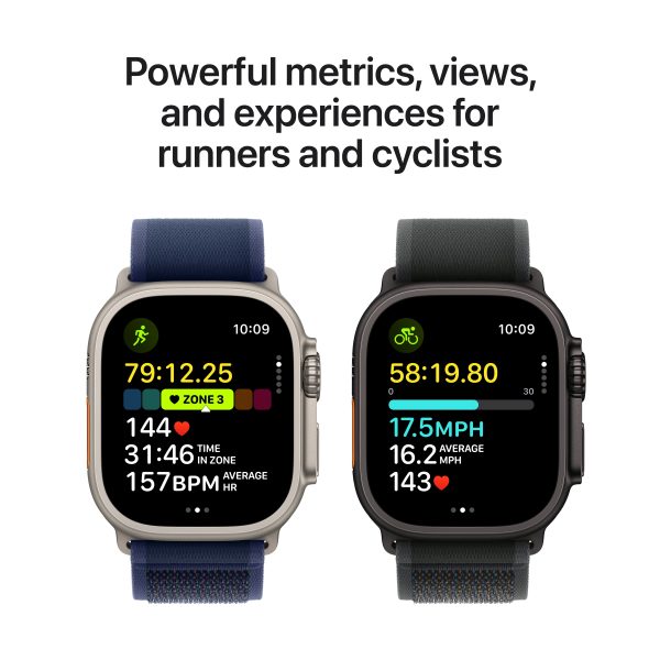 Apple Watch Ultra 2 GPS + Cellular 49mm Black Titanium Case with Black Trail Loop - S M - MX4U3LW A (2024) Cheap - Image 4